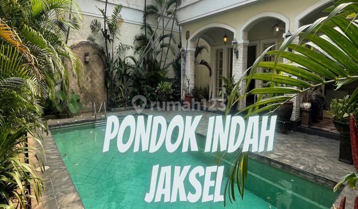 For Sale Rumah Luxury Semi Furnished Private Pool  di Pondok Indah 1