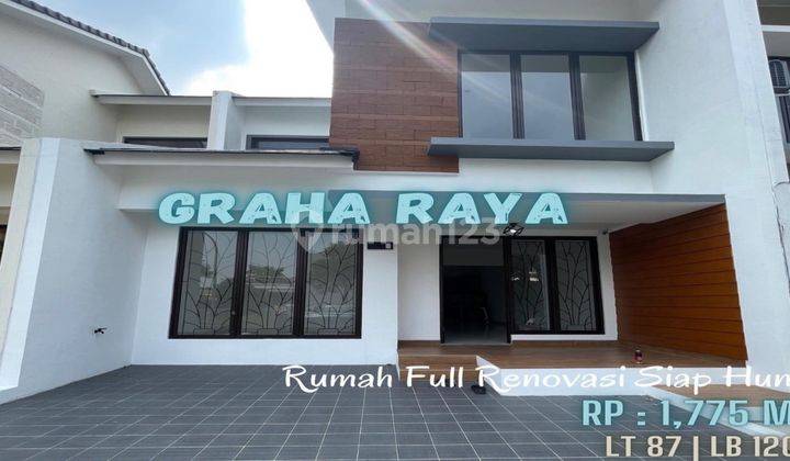 For Sale Rumah Siap Huni Best Area Graha Raya 1