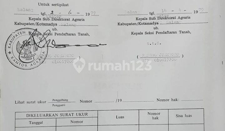 Tanah di Mojorejo Junrejo Batu SHM 5