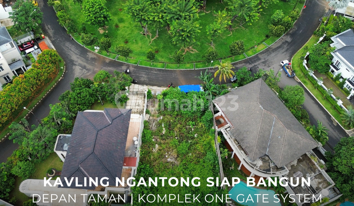 Kavling Layout Ngantong Siap Bangun Depan Taman di Pondok Indah