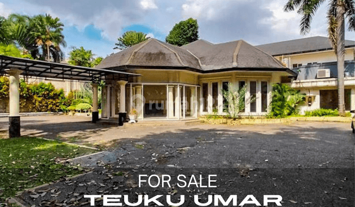 Turun harga di  rumah teuku umar menteng ring 1 : golongan A 1