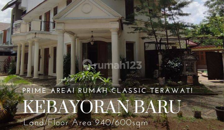 Rumah modern classic siap huni di kebayoran baru 1