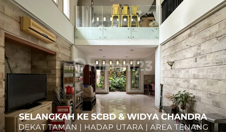 Rumah Lama 2 Lantai Hadap Utara Area Tenang di Senopati Area