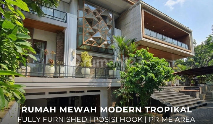 Rumah Modern Tropikal Fully Furnished Lokasi Elite Kebayoran Baru Rumah Modern Tropikal Fully Furnished Lokasi Elite Kebayoran Baru