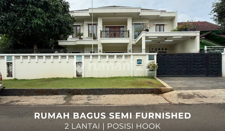 Rumah Bagus Semi Furnished Posisi Hook Strategis Veteran Bintaro