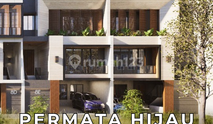 Brand New Modern Townhouse 3 Lantai + Rooftop di Permata Hijau