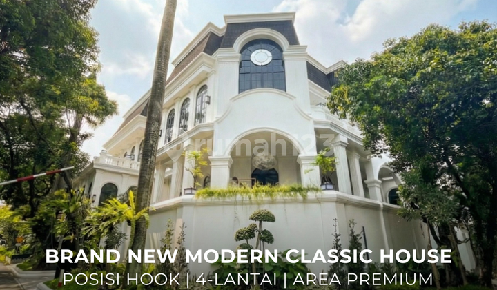 Dijual Rumah Mewah Baru Modern Klasik Posisi Hook di Pondok Indah