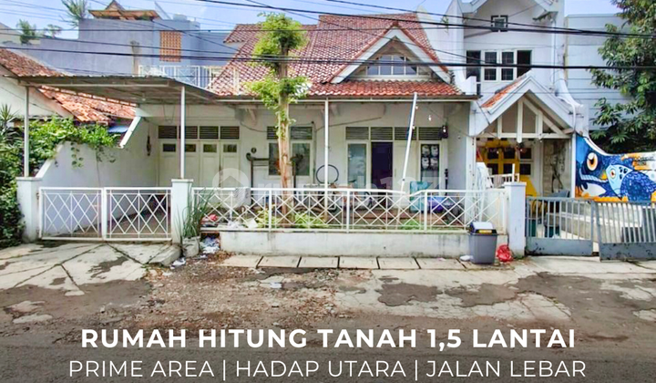 Rumah Hitung Tanah Hadap Utara Lokasi Premium di Kebayoran Baru