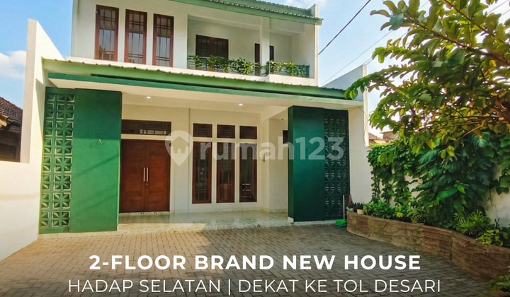Rumah Baru Asri 2 Lantai Hadap Selatan di Jagakarsa, Jaksel