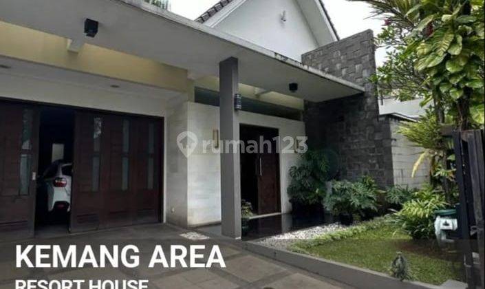 Jual Cepat Resort House Kemang 372sqm,only 9.75 M.pasaran 14 M. 1