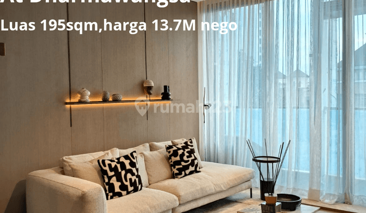 Jual Apartment Savyavasa At Dharmawangsa Luas 195sqm,harga 13.7 Milyar Nego 1