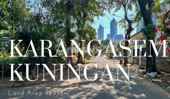 Jual Kavling at Jl.Denpasar Mega Kuningan Luas 499sqm,harga 34M nego