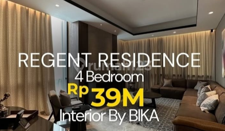 Jual Penthouse Regent Residences Luas 506sqm furnished,harga 39M nego 