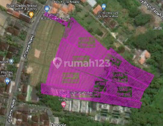 1 hectare of land for sale on jl Pantai Nyanyi (direction to Pantai Nyanyi) 2