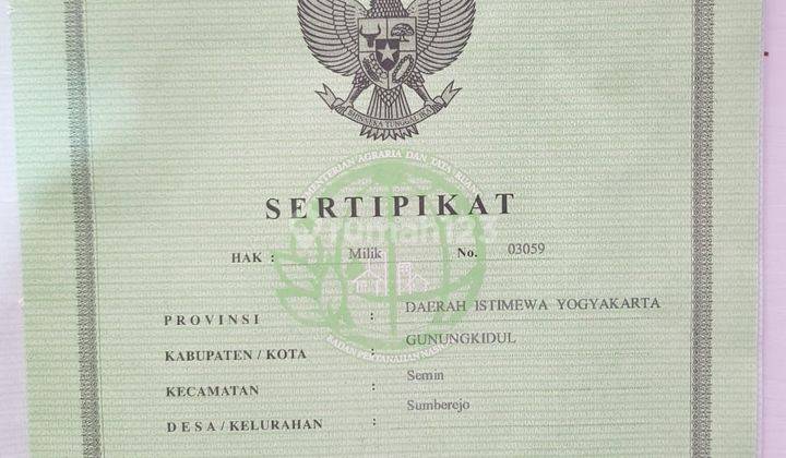 Jual Murah Tanah 3.000 M, Daerah Semin Cocok Untuk Investasi 4
