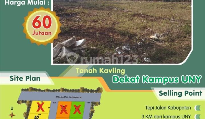 Tanah Kavling Shm, Dekat Kampus Uny Peluang Baik Untuk Investasi  2