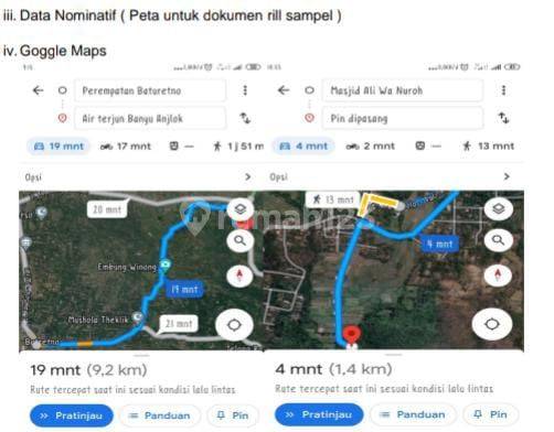 Tanah Shm, Murah Strategis Dkt Jalan Propinsi, Bisa Beli Sebagian 2