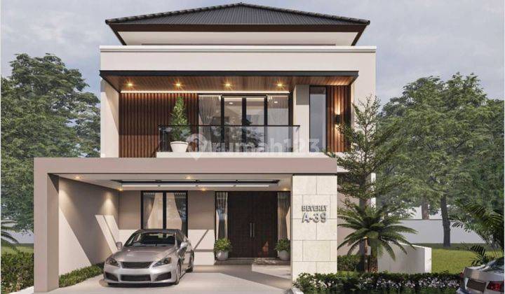 Rumah Baru 2 lantai Hadap Timur di Beverly Park