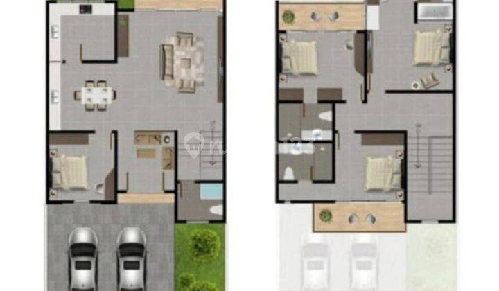 Rumah Baru 2 lantai Hadap Timur di Beverly Park