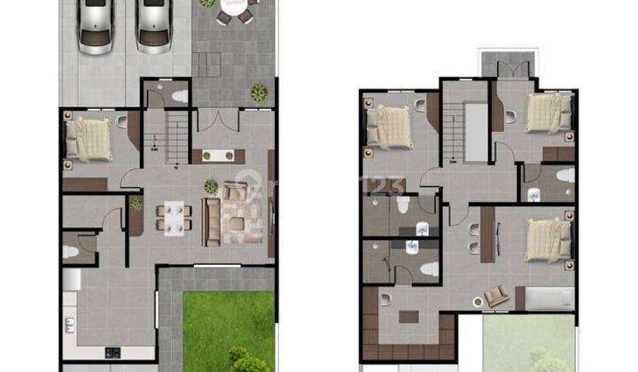 Rumah Baru Hadap timur dekat kolam Renang di Beverly