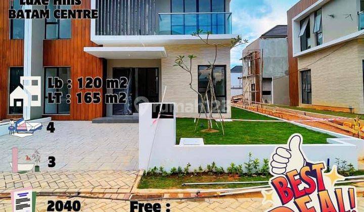 Dijual Rumah Hook Tengah Free Surat  di luxe hills citraland megah, Batam Centre 1