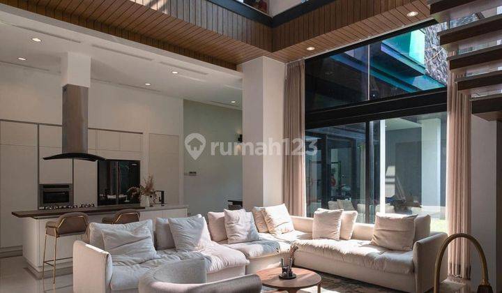 Fully furnished house with modern glass style in kemang, jakarta selatan 2