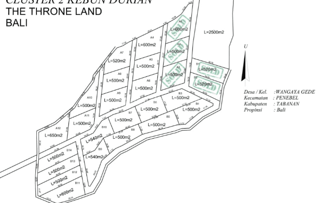 Land on Jl. Subak Piak Wangaya Gede Village, Tabanan Penebel District
, Tabanan 1