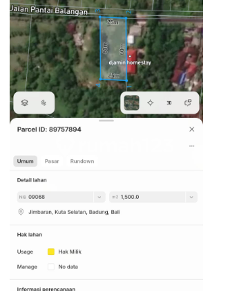 Tanah 15 Are di Balangan Jimbaran Tanah 15 Are di Balangan Jimbaran
