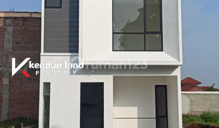 Rumah modern minimalis dalam cluster fasum swimming pool Ciputat 2