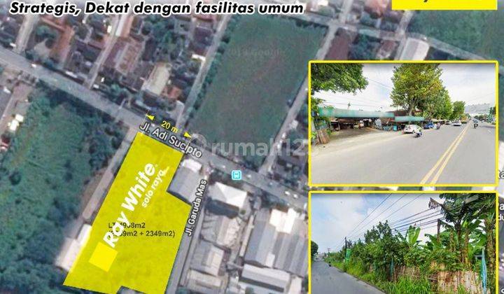 Tanah Adi Sucipto colomadu area premium area rumah baru jokowi 1