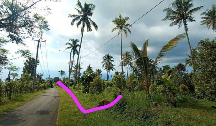 Dijual tanah view sunrise dan sunset . laut biru bebas 1
