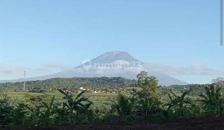 For sale land beautiful  view to Ricefield  and mountain  agung 1