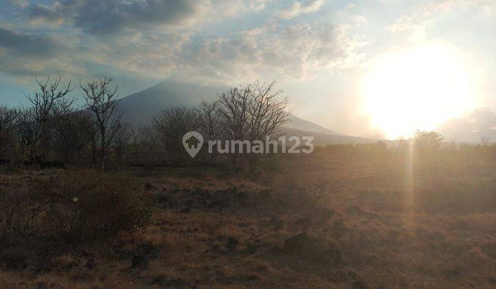 For sale land  sunset and mountain  view in tulamben 1