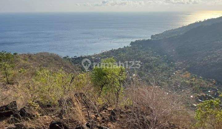 FOR SALE  land ocean view and mountain  agung in amed 2