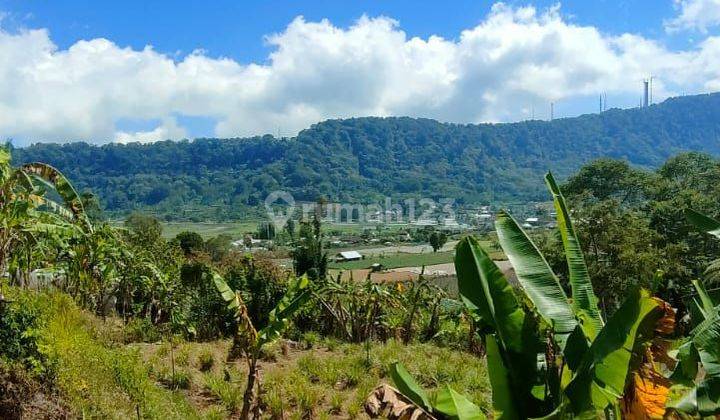 For sale beautiful land view to the rice fields ,lake and mountain  1