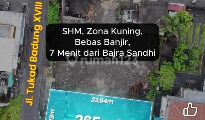 Land For Sale in the City Center of Denpasar Renon