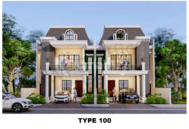 Primary 2-Story Modern Design House Type 100 in Bukittinggi, West Sumatra