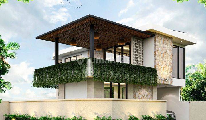 Villa Modern With Rooftop Dengan View Sawah Area Canggu 1