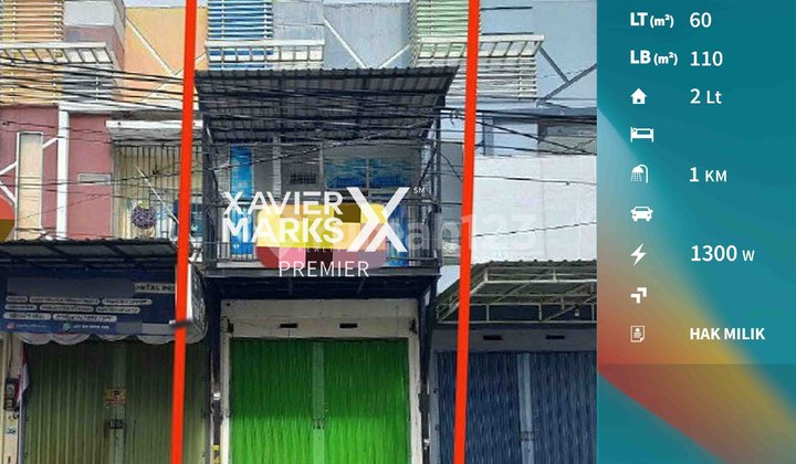 D1309, Ruko 2 Lantai Cocok Untuk Perkantoran di Galunggung Malang 1