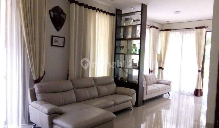 Disewakan Rumah 2lantai Furnished, Hoek, View Bagus, dlm Cluster di Cireundeu Park. 1