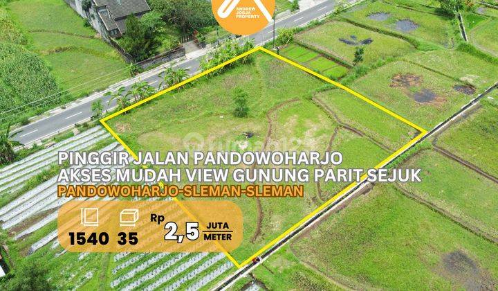 Jual Tanah Pandowoharjo Pinggir Jalan Akses Mudah View Gunung Parit Sejuk 1