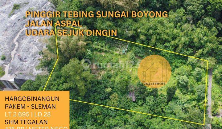 Tanah Pinggir Jurang Sungai Boyong Daerah Sejuk Dingin  7