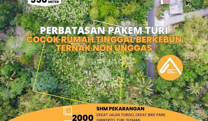 Tanah Perbatasan Turi Pakem Cocok Rumah Tinggal Bertanam Ternak 1