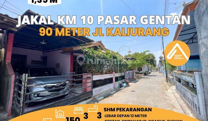 Jual Rumah Jalan Kaliurang Km 10 Pasar Gentan 90 Meter Jalan Raya 1