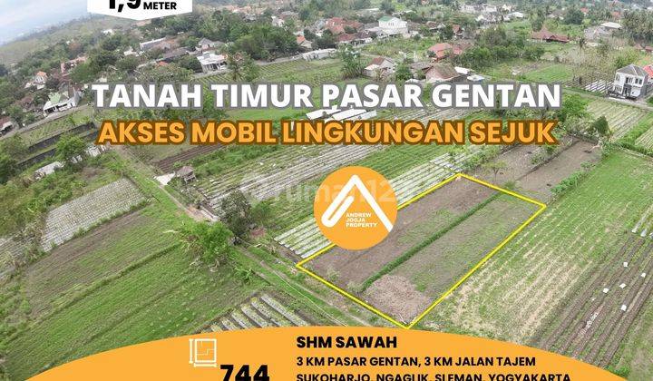 Tanah Timur Pasar Gentan Akses Mudah Harga Murah 1