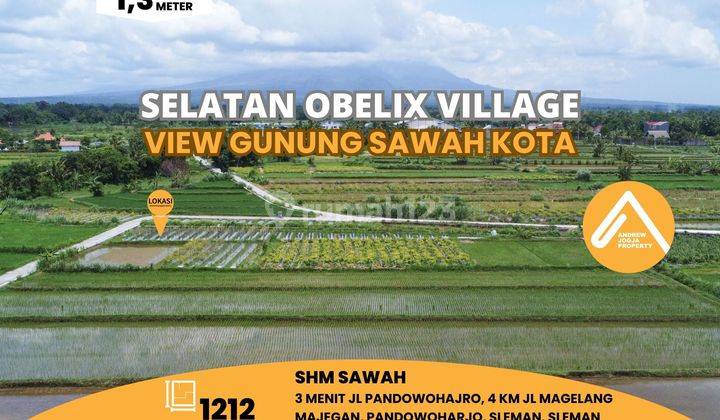 Tanah Selatan Obelix Village Pandowoharjo View Gunung Sawah  1