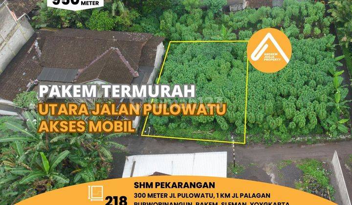 Tanah Pakem Murah Utara Jalan Pulowatu Dekat Palagan 1