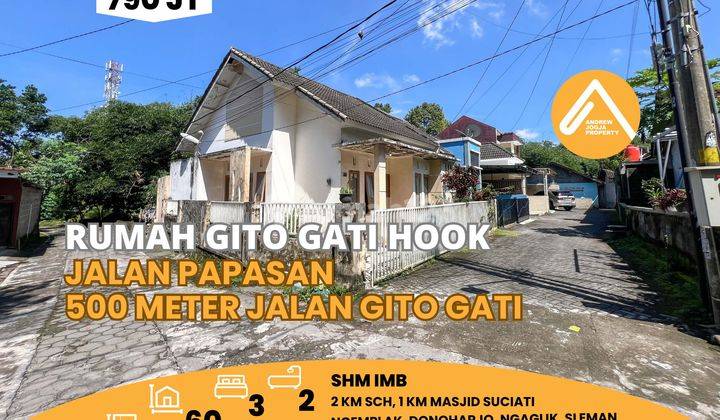 Jual Rumah Utara Jalan Gito Gati Hook Akses Mudah  1