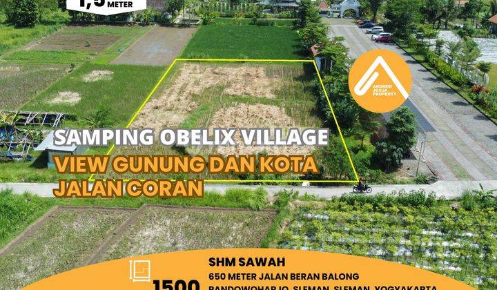 Jual Tanah Samping Obelix Villages Pandowoharjo Sleman 1