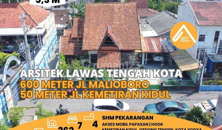 Jual Rumah 600 Meter Malioboro Kota Yogyakarta 1